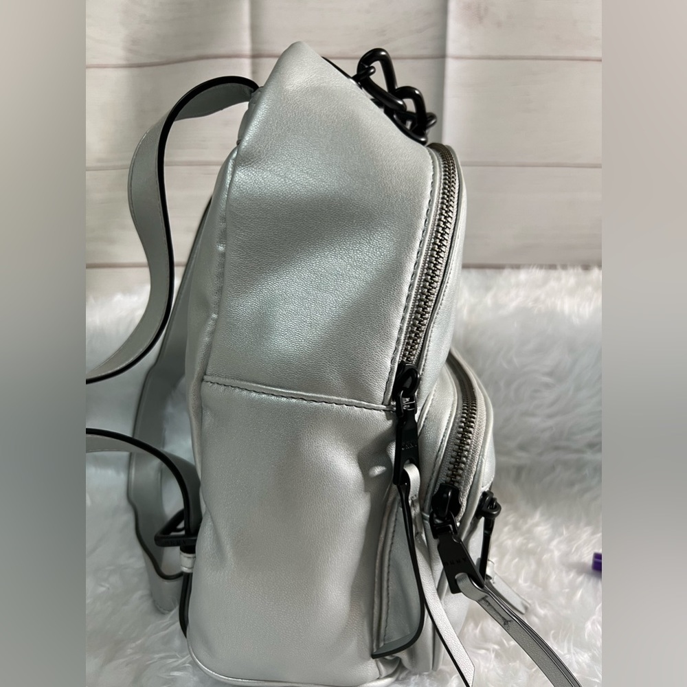 Dkny Mini Abby Silver Backpack - image 5